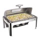 Epinox CDR-9C Roll Top Kapaklı Camlı Chafing Dish, 9 L